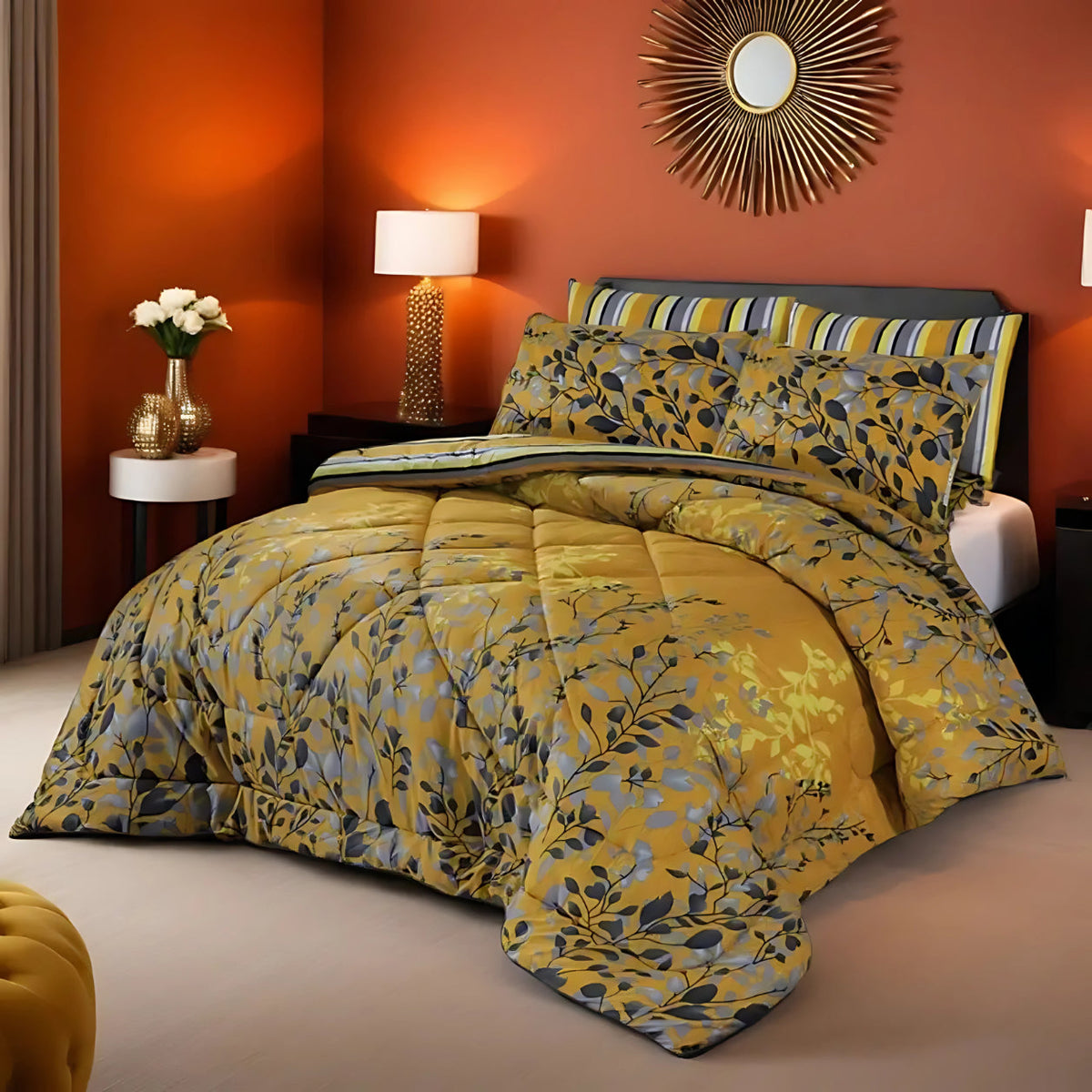 Conjunto de Cama de Seda - Crocus