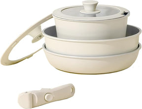 Kit Panelas CookWare Com Alças Removíveis + Kit 10 Potes Herméticos