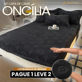[Pague 1, Leve 2] Capa de Cama Oncília (Suavidade e Estilo em Harmonia!) + BRINDE: 2 Fronhas