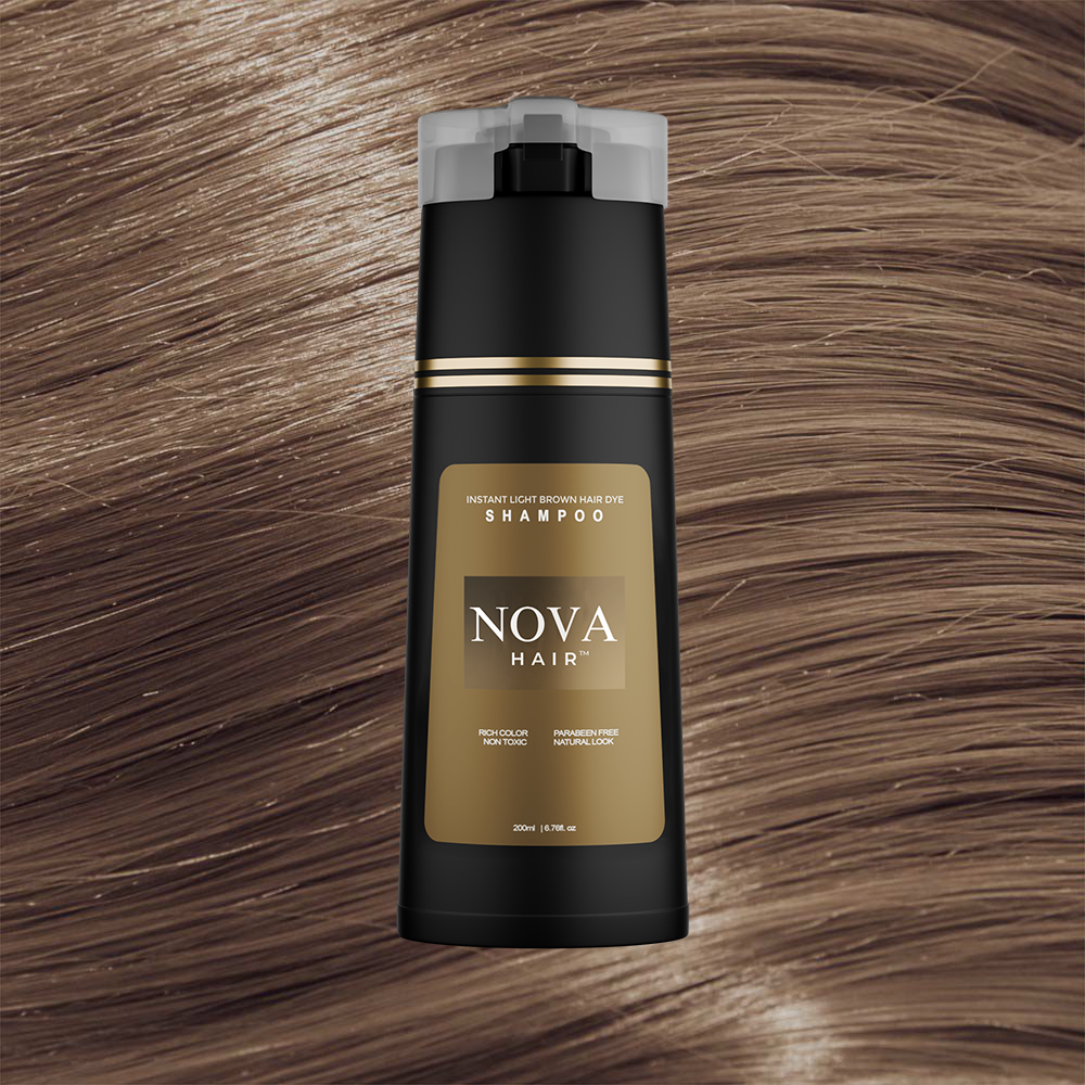 Nova Hair™ Instant Dye Shampoo Compre 1 Leve 2 + 2 Brindes: 2 Barra de Shampoo Tonifica e Realça a Cor