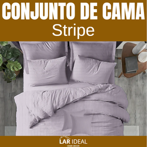 Conjunto de Cama de Seda - Stripe