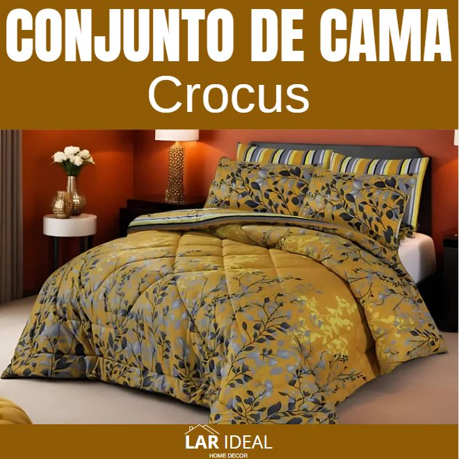 Conjunto de Cama de Seda - Crocus